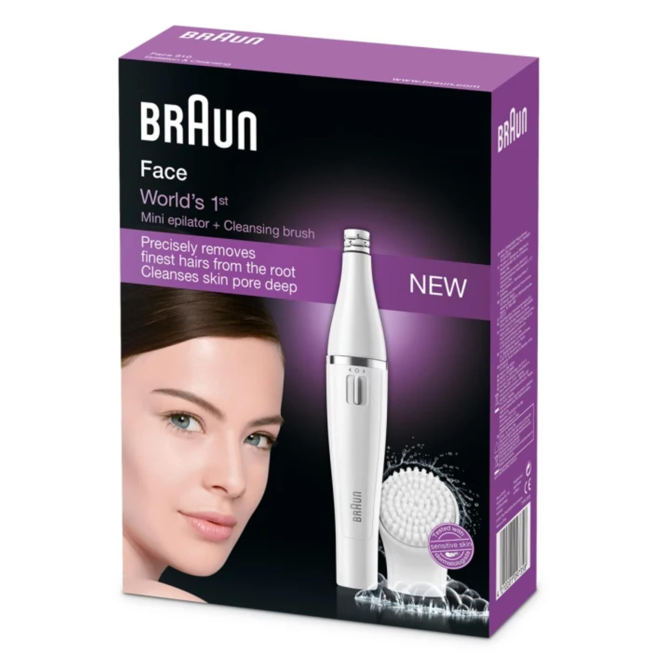 Braun 810 Face 2in1 Epilator for Women with Cleansing Brush attachment  bf097358 – Braun Shavers